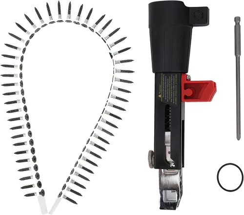 Vista 3 de Adaptador de pistola de clavos de cadena, equipo de apriete de tornillo eléctrico automático, kit automático de pistola de clavos de cadena