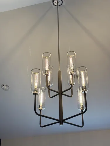 Vista 7 de Leools Bombillas de tubo LED, bombilla tubular de filamento LED T10 estilo Edison, bombilla LED antigua regulable de 12 W, base E26, vidrio Blanco