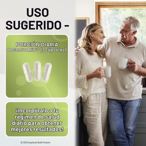 Vista 4 de SenTraMin Complejo mineral a base de plantas, 90 cápsulas vegetales