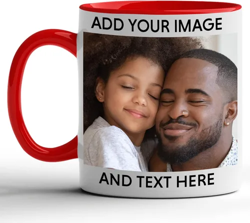 Vista 11 de GotPrint Taza con foto personalizada, regalos personalizados, carga de imagen y texto, logotipo de la empresa, nombre, idea de regalo personalizada