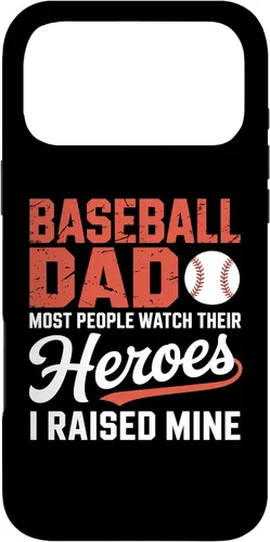 Vista 22 de Baseball Dad Most People Watch Their Heroes I Raised Mine Case for iPhone 16