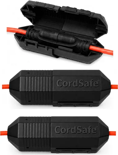 Vista 12 de Plus - Protector de conexión de cable de extensión resistente a la intemperie, se adapta a 18-12 AWG, ayuda a mantener los enchufes seguros
