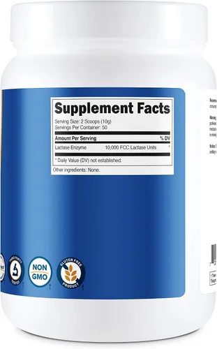 Vista 4 de Nutricost Lactasa en polvo 17.64 oz (2 botellas)