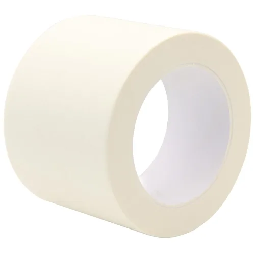 Vista 11 de Cinta adhesiva protectora ancha, cinta de pintores beige y blanca, cinta adhesiva de uso general para pintar paredes en el hogar, construcción
