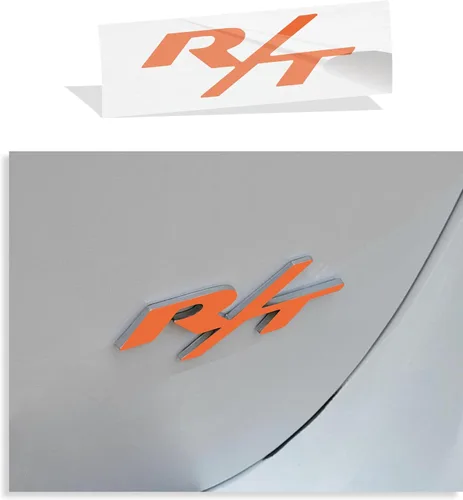 Vista 25 de R/T Emblema de Superposición Adhesivo - 2011-2026 Durango R/T (Naranja Brillante)