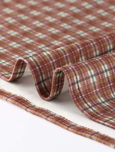 Vista 6 de Allegra K Mini vestido de mujer con mangas de linterna con cuello en V y botón de decoración en una línea