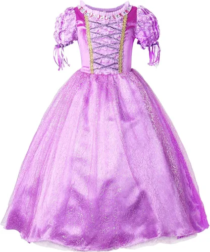 Vista 2 de JerrisApparel Disfraz de princesa de Halloween para niñas, vestido de fiesta de cumpleaños de Navidad