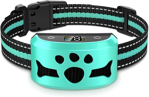 Vista 12 de Collar antiladridos para perros grandes y medianos, recargable, con 8 pitidos de vibración de sensibilidad ajustables, IP67, impermeable