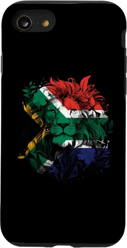 Vista 18 de South African Flag Vintage Lion South Africa Pride Leeu Case for iPhone 17