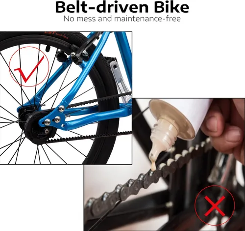 Vista 7 de A11N SPORTS BELSIZE - Bicicleta para niños de 20 pulgadas, bicicleta ligera de aleación de aluminio (solo 14.82 libras) para niños de 7 a 10 años
