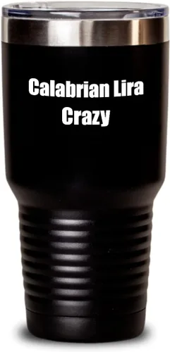 Vista 7 de Funny Calabrian Lira Crazy Tumbler Músico Regalo Instrumento Reproductor de Instrumentos Taza Aislada con Tapa Negro 20 Oz