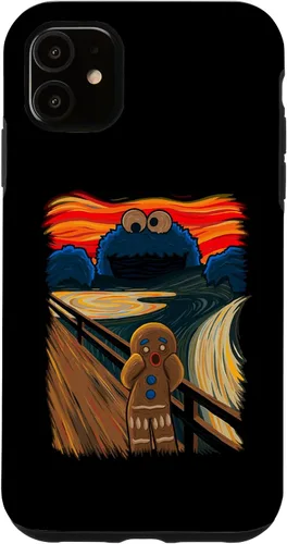 Vista 8 de Cookie Muncher The Scream Munch Monster Joke Funda para iPhone 17