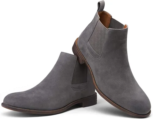 Vista 6 de Jousen Men's Suede Chelsea Boots