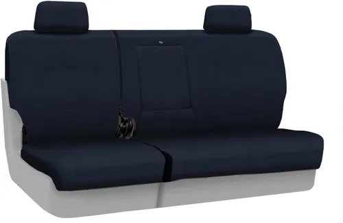 Vista 27 de Coverking Funda de asiento de ajuste personalizado para modelos selectos de Nissan Frontier, polialgodón (negro)
