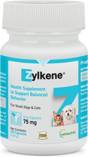 Vista 8 de Vetoquinol Zylkene Suplemento calmante de apoyo para perros y gatos pequeños, ayuda a promover la relajación y reducir los factores de estrés