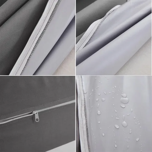 Vista 6 de Premium Waterproof Fitted Sheet Mattress Protector, Noiseless Mattress Cover with Deep Pocket Fitted up to 20 Inches, Washable and Easy Blanco
