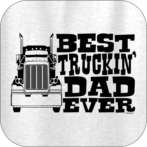 Vista 2 de Dad Gift Best Truckin' Dad Ever Truck Driver Sudadera con capucha