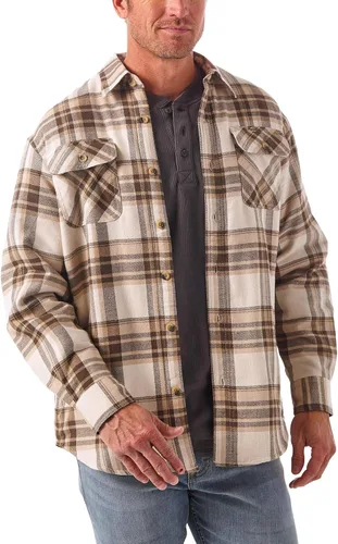Vista 13 de Wrangler Authentics Men's Long Sleeve Sherpa Lined Shirt Jacket Índigo