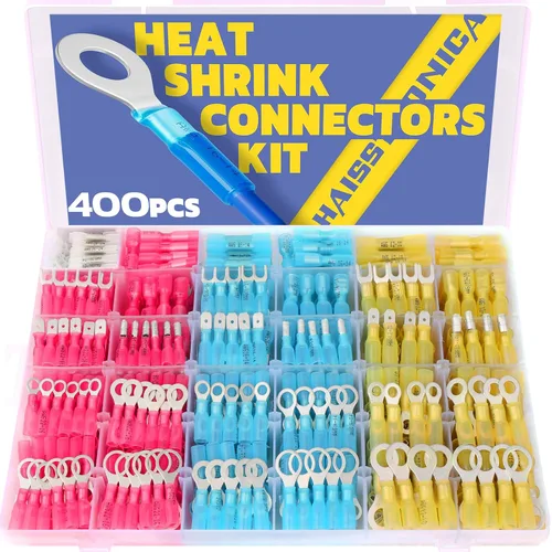 Vista 9 de haisstronica 120 PCS Conectores de Cable Termorretráctil - Conectores de Empalme Termorretráctiles de Grado Marino - Kit de Conectores Eléctricos