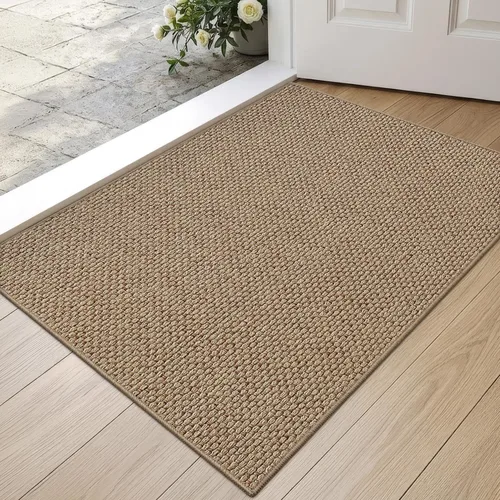 Vista 25 de DEXI Tapete delgado para puerta de entrada interior, 24 x 36 pulgadas Beige