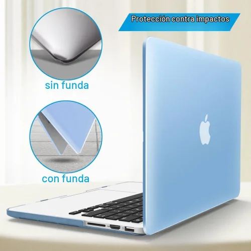 Vista 8 de IBENZER - Compatible con Funda para MacBook Pro de 13 Pulgadas 2015 2014 2013 Finales 2012 A1502 A1425, Carcasa Rígida con Cubierta para Teclado