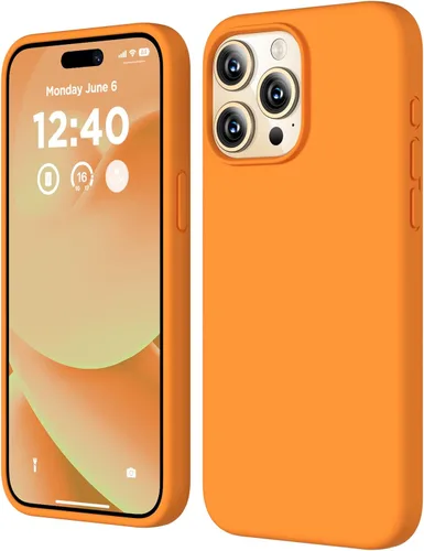 Vista 11 de Funda compatible con iPhone 15 Pro, funda de silicona líquida, funda protectora de cuerpo completo a prueba de golpes, funda delgada para teléfono