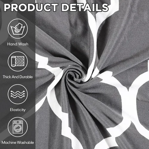 Vista 5 de Peryiter Juego de 1 funda de sofá gris oscuro para sala de estar, fundas de muebles para sofá y sofás, funda de sofá biplaza o sillón, protector