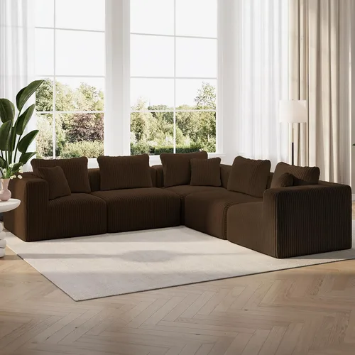 Vista 76 de Novilla - Sofá biplaza modular de 70.8 pulgadas, sofá modular de espacio pequeño, moderno sofá de nube con soporte Smarts Coil®, sofá seccional sin
