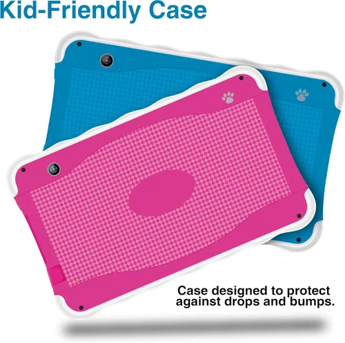 Vista 5 de Supersonic SC-779KT - Tablet de 7 pulgadas con Android 13, espacio para niños, Quad-Core, almacenamiento de 32 GB, Bluetooth, cámaras Rosa