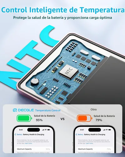 Vista 5 de Banco de energía "Air" para MagSafe 5000mAh Ultra Slim cargador