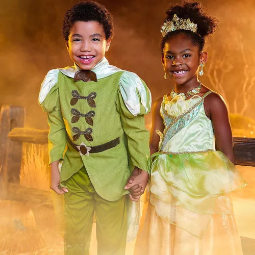 Vista 2 de Disney Disfraz de príncipe Naveen para niños, la princesa y la rana