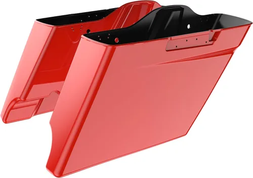 Vista 79 de Alforjas extendidas para Harley Touring Street Glide, Electra Glide, Road Glide 2014-2023 (whisky ámbar)