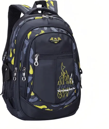Vista 14 de Bansusu Mochila escolar para niños, de camuflaje, mochila escolar para niños, Estilo B - Azul, Mochilas Daypack