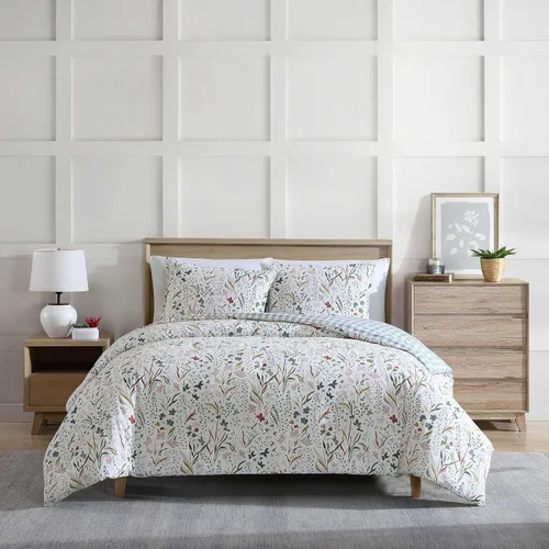 Vista 21 de Eddie Bauer - Juego de edredón twin, ropa de cama reversible a cuadros con funda a juego, peso medio para uso durante todo el año, artículos Aliso
