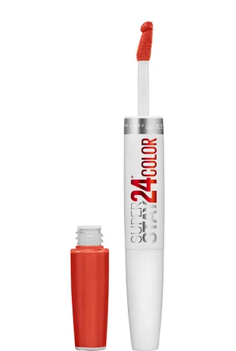Vista 2 de Maybelline New York Superstay 24, color de labios en 2 pasos, naranja sin parar 210 NARANJA SIN PARAR