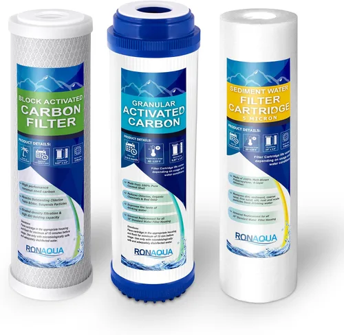 Vista 9 de Filtro de repuesto para debajo del fregadero Direct Connect Sistema de filtración de agua de una etapa Cartucho de carbón activado en bloque de 5