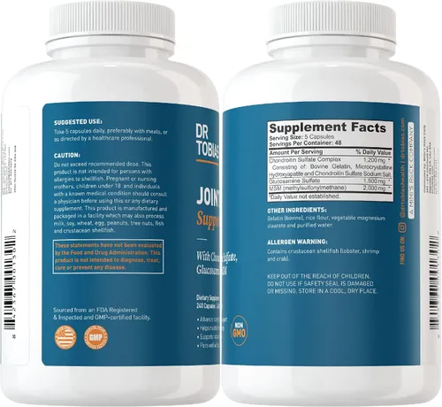 Vista 8 de Dr. Tobias Suplementos de apoyo para la salud pulmonar y las articulaciones, apoya la salud de las articulaciones, la función y la flexibilidad