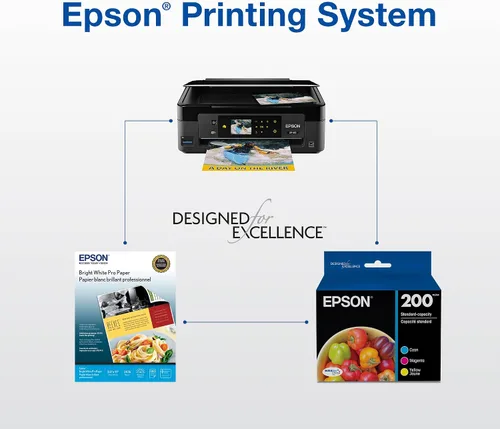 Vista 6 de EPSON 200 DURABrite Ultra Ink cartucho negro de capacidad estándar (T200120-S) funciona con WorkForce WF-2520, WF-2530, WF-2540, Expression XP-200
