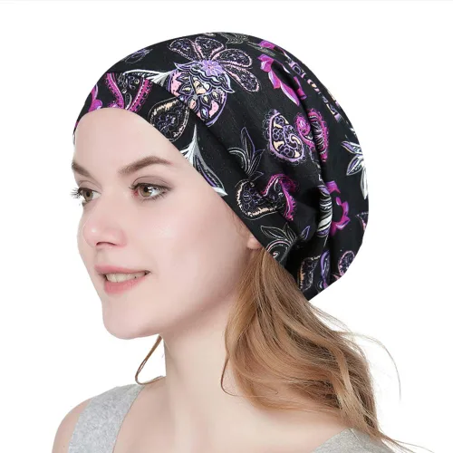 Vista 41 de Alnorm - Gorro con forro de satén y suave banda elástica para hombres y mujeres, talla única Se ajusta a la mayoría