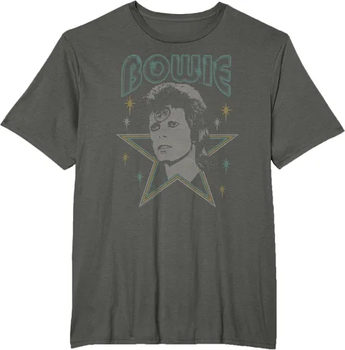 Vista 4 de David Bowie - Camiseta azul Ziggy Stardust, Negro, S
