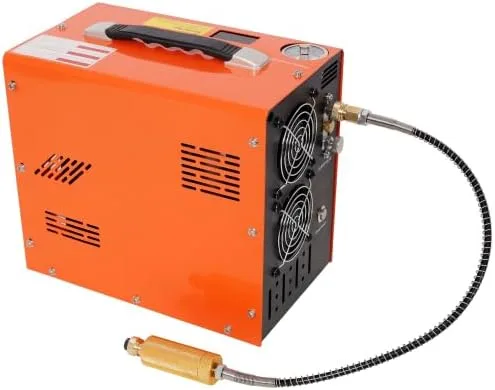 Vista 8 de Compresor de aire PCP, 4500 PSI/30 Mpa compresor portátil de pistola de aire PCP con convertidor de potencia integrado, parada automática