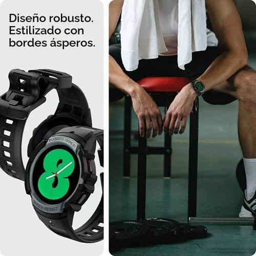 Vista 5 de Spigen Rugged Armor Pro para Galaxy Watch Band con funda TPU duradera