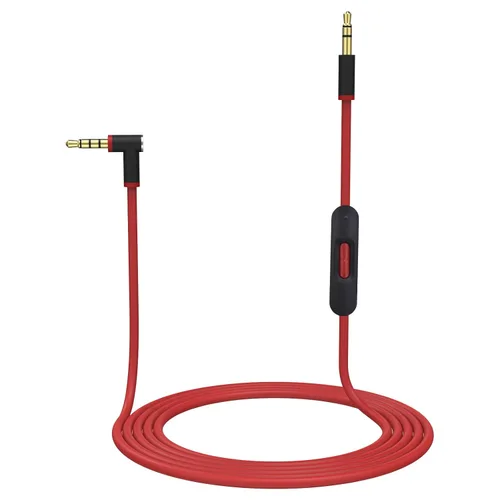 Vista 11 de Cable de audio de repuesto con micrófono en línea y control compatible con auriculares Beats Solo, Studio, Pro, Detox, Wireless, Mixr, auriculares