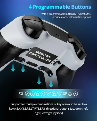 Vista 5 de Multi-Platform Wireless Controller, 2.4G PC Gaming Controller, Compatible with Windows, Nintendo Switch, iPad, iOS, MacOS, Android, Steam, Luna,and