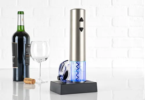 Vista 4 de Sharper Image Abridor de vino recargable con cortador de papel de aluminio
