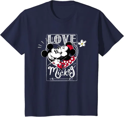 Vista 49 de Disney Mickey & Minnie Mouse Love Mickey - Camiseta para el día de San Valentín