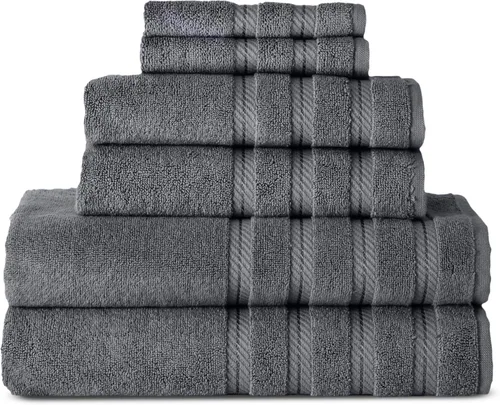 Vista 13 de Classic Turkish Towels - Juego de toallas de baño de 4 piezas para hotel o spa, resistentes y de secado rápido, fabricadas con 100% algodón turco