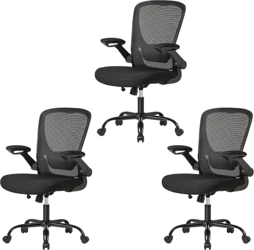 Vista 15 de EUREKA ERGONOMIC Sillas de escritorio de oficina en casa, silla de escritorio ergonómica con ruedas, silla de computadora con malla transpirable