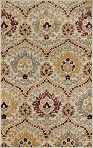 Vista 3 de Superior Elegant Augusta Alfombras florales modernas con respaldo de yute para oficina, dormitorio, entrada, comedor, cocina, colección Augusta