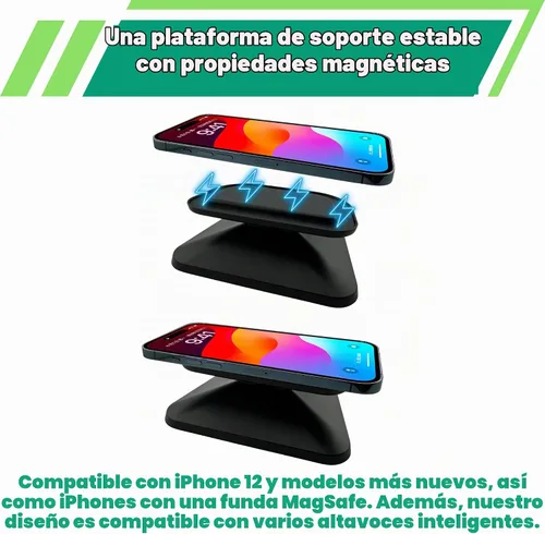 Vista 5 de Sintron Soporte ajustable magnético para Shᴏw 8 3ª generación, soporte para pantalla inteligente con rotación de 360 grados, función de giro e Negro